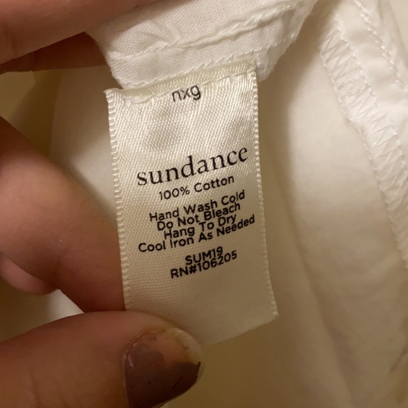 LOWEST PRICE Sundance white eyelet embroidered boho knee dress - Picture 5 of 5